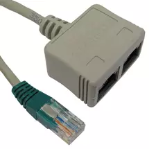 Cables Direct | Cables Direct RJ-ECONDV cable splitter/combiner Cable combiner Grey