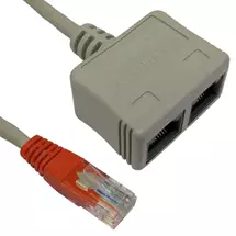 Cables Direct | Cables Direct RJ-ECONVV cable splitter/combiner Cable combiner Grey