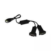 Serial Cables | Cables Direct USB2-SERIALDUAL serial cable Black USB Type-A DB-9