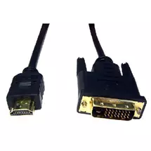 CABLES DIRECT Video Cable | Cables Direct 1.5m HDMI/DVI-D M/M Black | Quzo UK
