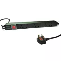 New Arrivals &amp; Just In | CDL 6 WAY UK SOCKET HORIZONTAL 1U PDU | In Stock | Quzo UK