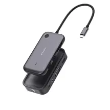 Verbatim Share My Screen 1080p USB-C Wireless Display Adapter with Hub WDA-01, Desktop, USB, Wi-Fi, 802.11a, 802.11b, 802.11g, Wi-Fi 4 (802.11n), Wi-Fi 5 (802.11ac), USB 3.2 Gen 1 (3.1 Gen 1), USB Type-A, USB Type-C