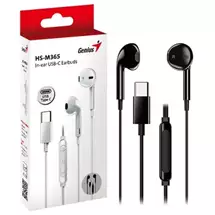 Genius | Genius HsM365b UsbC InEar Wired Earbuds With InLine Microphone And