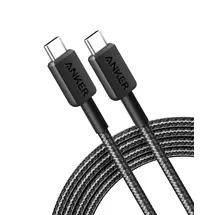 New Arrivals &amp; Just In | Anker Braided USB-C to USB-C Charging Cable 1.8 m, Black