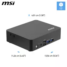 Intel N | MSI Cubi NUC TWG S Intel N150 Barebone, NUC, USFF, Mini Computer, HTPC