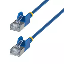 Startech Cables | StarTech.com 3m Blue Ultra Slim CAT6a Ethernet Cable, Snagless, FTP,