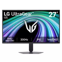 27 Inch Monitors | LG UltraGear G5 27G523B-B, 27" Full-HD IPS, 200Hz, 1ms Gaming Monitor