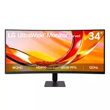 Monitors | LG UltraWide U6 34U601B, 34inch WQHD Curved (1800R) 120Hz Monitor,