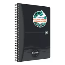 Writing Notebooks | Oxford Oceanis Wirebound Notebook Ruled A5 Black 400180064