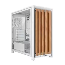 Mini ATX Case | Corsair FRAME 4000D WOOD RS Midi Tower Wood, White