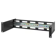 Intellinet Adjustable 19" Rackmount DIN Rail Kit, 2U, Chassis to Mount