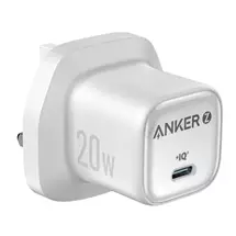 Anker Mobile Device Chargers | Anker USB-C Charger, 20W Fast Charging, White | Quzo UK
