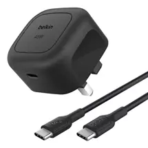 Mobile Device Chargers | Belkin Compact USB-C Wall Charger 45W + USB-C Cable