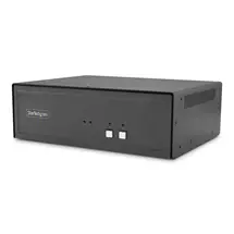 StarTech.com Secure 2-Port Dual-Monitor KVM Switch, HDMI or DisplayPort, 4K 60Hz, NIAP 4.0 Desktop KVM, Metal Housing, CAC Port, Made in the USA