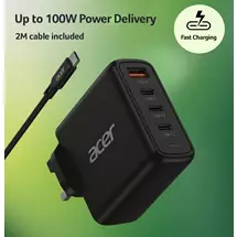 New Arrivals &amp; Just In | Acer 100W PD Charger, USB Port: 3C+1A, UK Plug, 100W USBC Cable,