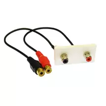 Cables | Cables Direct ZZ-MOD-2RCA keystone module | In Stock