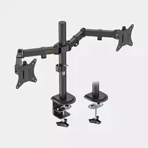 Top Brands | Vonhaus Dual Monitor Stand For 1332 Inch Screens, Twin Monitor Mount