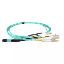 Cablenet MPO12BO4LC3 InfiniBand/fibre optic cable 3 m 4x LC Aqua