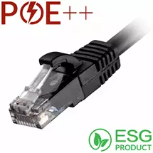 Cablenet | Cablenet 0.3m Cat6 RJ45 Black U/UTP LSOH 24AWG Snagless Booted Patch