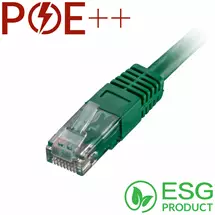 Cablenet | Cablenet 0.3m Cat6 RJ45 Green U/UTP PVC 24AWG Flush Moulded Booted