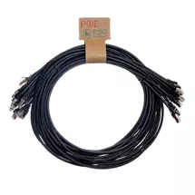 Top Brands | Cablenet 0.3m Cat6a RJ45 Black S/FTP LSOH 26AWG Snagless Booted Patch
