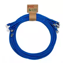 Top Brands | Cablenet 0.3m Cat6a RJ45 Blue S/FTP LSOH 26AWG Snagless Booted Patch