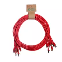 Cablenet | Cablenet 0.3m Cat6a RJ45 Red U/FTP LSOH 30AWG Slim Snagless Booted
