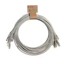 Top Brands | Cablenet 0.5m Cat6 RJ45 Grey U/UTP LSOH 24AWG Snagless Booted Patch