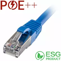 Cablenet | Cablenet 0.5m Cat6a RJ45 Blue S/FTP LSOH 26AWG Snagless Booted Patch