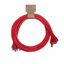 Top Brands | Cablenet 0.5m Cat6a RJ45 Red S/FTP LSOH 26AWG Snagless Booted Patch
