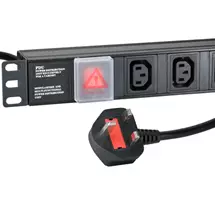 Power Distribution Unit | Cablenet 10 Way IEC - C13 Horizontal 1u PDU with UK 3m Feed