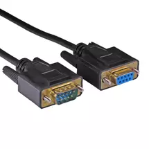 Serial Cables | Cablenet 10m RS232 Serial DB9 Male - Female All Lines Black PVC Cable