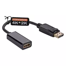 Video Cable | Cablenet 15cm Active DisplayPort Male 1.2  HDMI 1.4b (4Kx2K@30Hz) Blk
