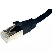 Cablenet 15m Cat6a RJ45 Black F/FTP PE External Flush Moulded Solid