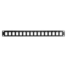 Patch Panels | Cablenet 16 Port 1u AV Black Patch Panel | In Stock
