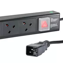 Power Distribution Unit | Cablenet 16 Way UK Vertical 1.5u PDU with IEC - C20 3m Feed