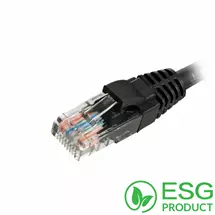 Top Brands | Cablenet 1m Cat5e RJ45 Black U/UTP LSOH 24AWG Snagless Booted Patch