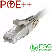 Cablenet | Cablenet 1m Cat6 RJ45 Grey U/UTP LSOH 24AWG Snagless Booted Patch Lead
