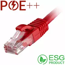 Cablenet | Cablenet 1m Cat6 RJ45 Red U/UTP LSOH 24AWG Snagless Booted Patch Lead