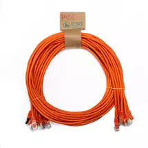 Cablenet | Cablenet 1m Cat6a RJ45 Orange S/FTP LSOH 26AWG Snagless Booted Patch