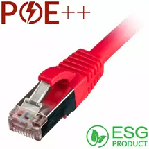 Cablenet | Cablenet 1m Cat6a RJ45 Red S/FTP LSOH 26AWG Snagless Booted Patch Lead