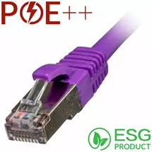 Violet | Cablenet 1m Cat6a RJ45 Violet S/FTP LSOH 26AWG Snagless Booted Patch