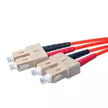 Top Brands | Cablenet 1m OM1 62.5/125 SC-SC Duplex Orange LSOH Fibre Patch Lead