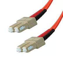 Top Brands | Cablenet 1m OM3 50/125 SC-SC Duplex Orange LSOH Fibre Patch Lead