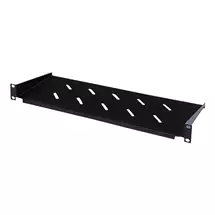 Rack shelf | Cablenet 1u 200mm Cantilever Vented Shelf Black (20Kg)