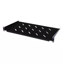 Rack shelf | Cablenet 1u 300mm Cantilever Vented Shelf Black (450mm Cab) (20Kg)