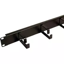 Cablenet | Cablenet 1u 5 Ring Cable Management Bar 65mm Rings Black