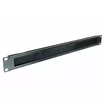 Cablenet | Cablenet 1u Brush Letterbox Cable Tidy Panel Black