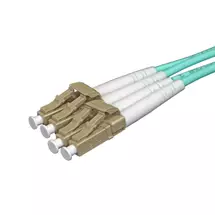 Top Brands | Cablenet 2.5m OM4 50/125 LC-LC Duplex Aqua LSOH Fibre Patch Lead