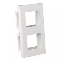 Wall Plates & Switch Covers | Cablenet 2 Port Fascia for Keystone Jack (Unshuttered) 25mm x 50mm